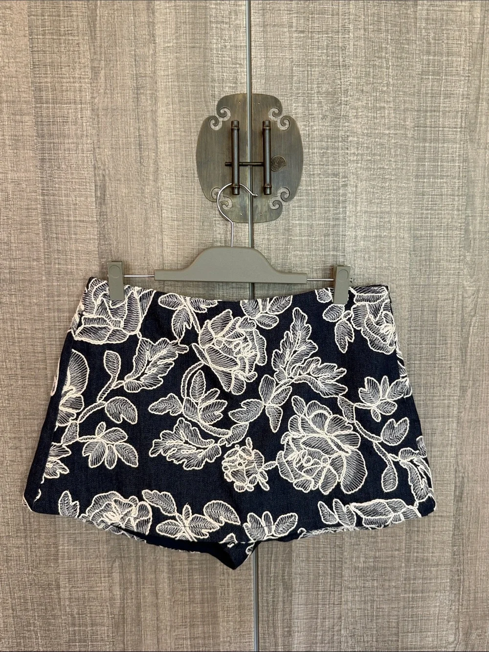 Zara Floral Embroidered Skorts